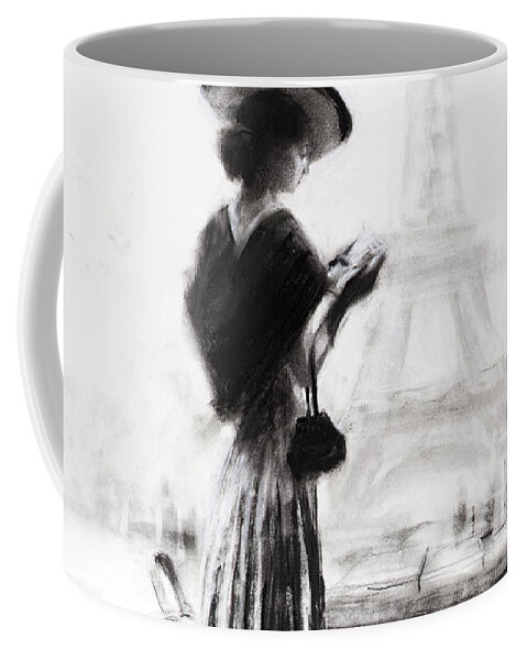 Woman Coffee Mug featuring the painting The Traveler by Steve Henderson