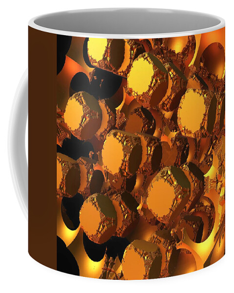 Mandelbulb Coffee Mug featuring the digital art The Undoing by Lyle Hatch