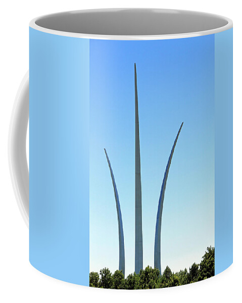 Air Coffee Mug featuring the photograph The United States Air Force Memorial -- 2 by Cora Wandel