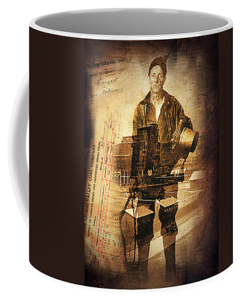 Wyoming Valley Coffee Mug featuring the mixed media The Valley On My Mind.. by Arthur Miller