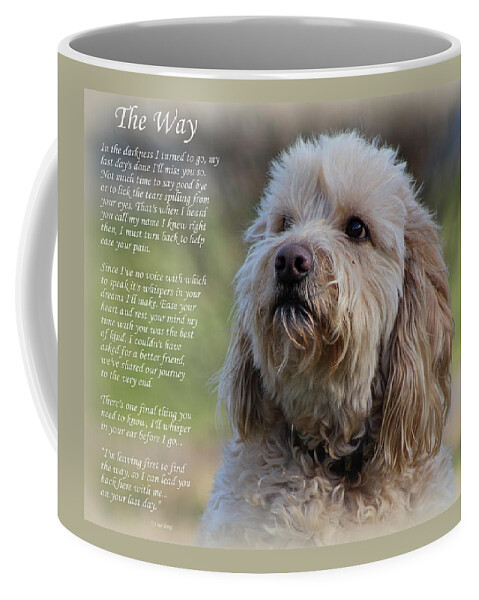Dogs Coffee Mug featuring the photograph The Way Golden Doodle by Sue Long