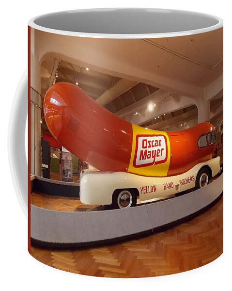 Weiner Coffee Mug featuring the photograph The Weinermobile 1 by Nina Kindred