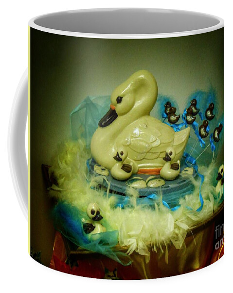 White Chocolate Coffee Mug featuring the photograph The White Chocolate Swan by Joan-Violet Stretch