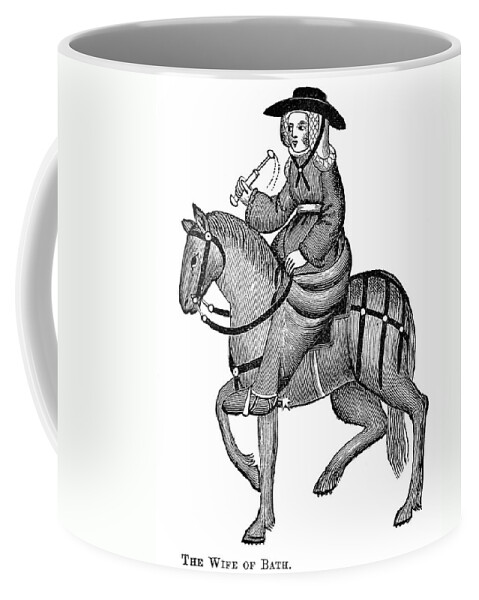 14th Century Coffee Mug featuring the photograph The Wife Of Bath by Granger