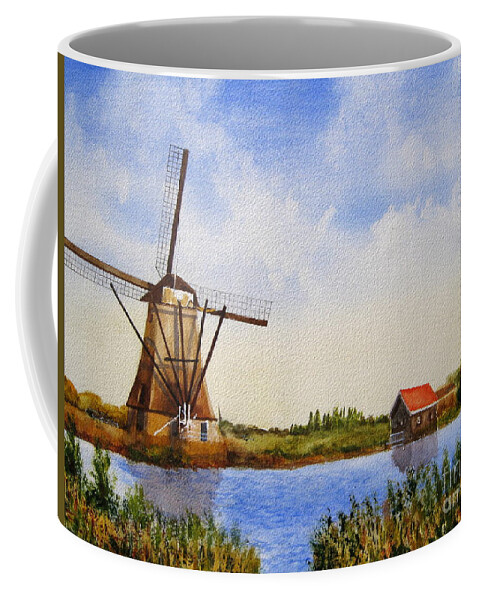 Windmill Coffee Mug featuring the painting The Windmill by Shirley Braithwaite Hunt
