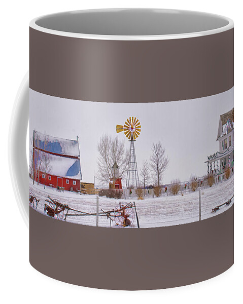 Winter Coffee Mug featuring the photograph The Winter Farm by Jolynn Reed