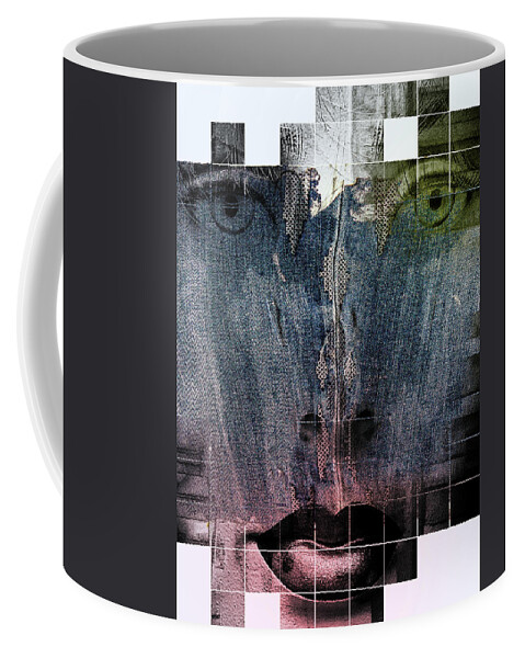 Woman Coffee Mug featuring the digital art The woman with the jeans by Gabi Hampe