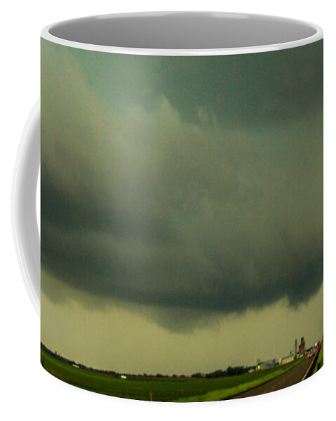 Nebraskasc Coffee Mug featuring the photograph There Be a Nebraska Storm a Brewin 028 by NebraskaSC