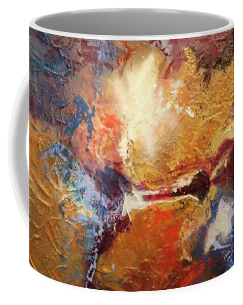 Abstract Coffee Mug featuring the painting There Is Light by Carole Sluski