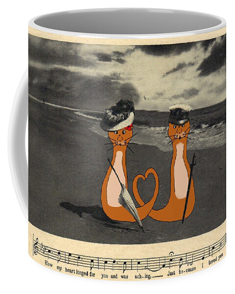 Otter Coffee Mug featuring the photograph There Is No Otter Sketch Digital Art by Colleen Cornelius