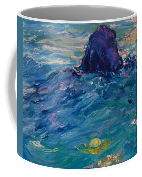 Lbrador Retriever Coffee Mug featuring the painting There You Are by Sheila Wedegis