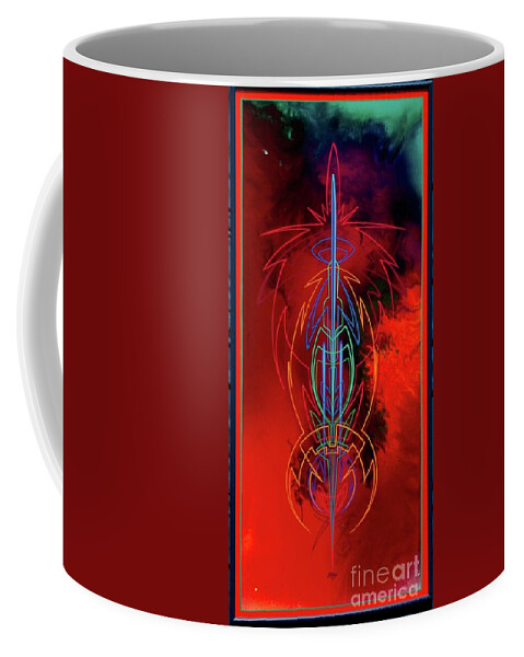 Hot Rod Culture Coffee Mug featuring the painting They like red by Alan Johnson