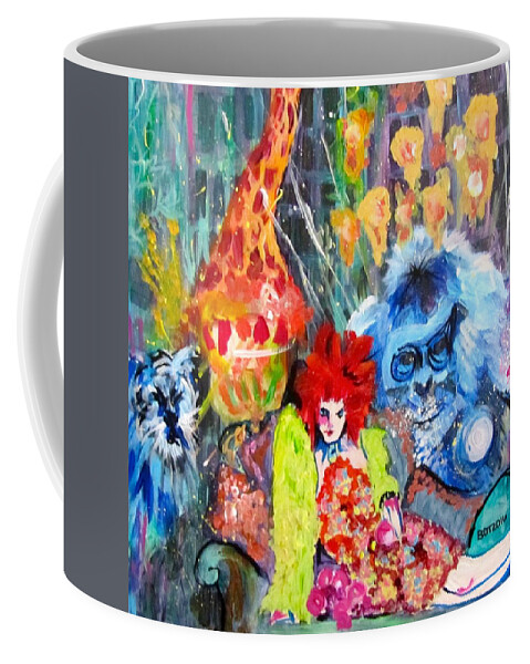 Mannequin Coffee Mug featuring the painting This City's a Jungle by Barbara O'Toole