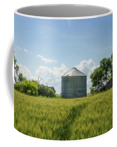 Prairie Coffee Mug featuring the photograph This Road Will Lead You Home by Sandra Parlow
