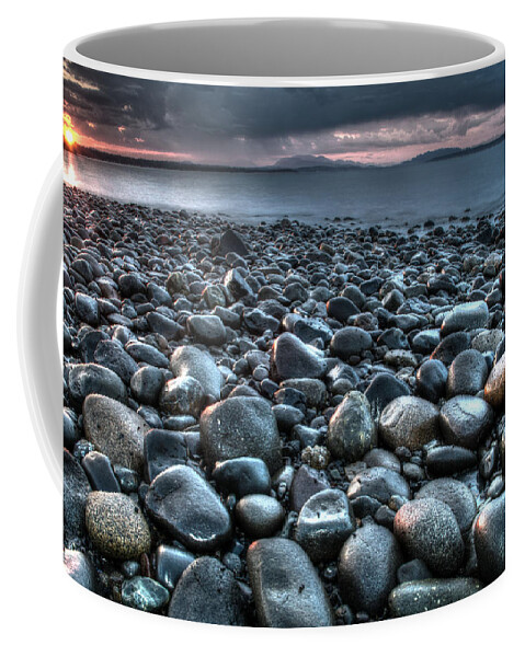 Sunset Coffee Mug featuring the photograph This Sunset Rocks by Kathy Paynter
