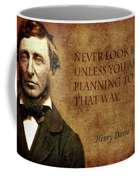 Thoreau Coffee Mug featuring the photograph Thoreau Quote 2 by Andrew Fare