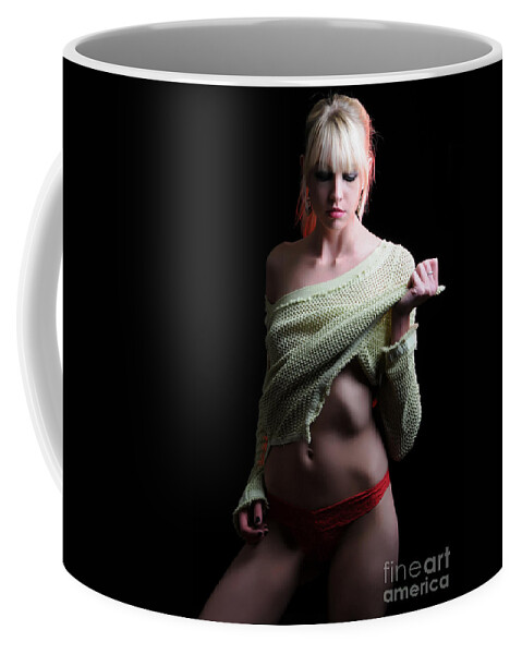 Boudoir Photographs Coffee Mug featuring the photograph Thoughtless motion by Robert WK Clark
