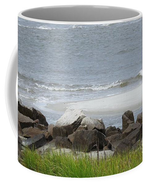 Ocean Coffee Mug featuring the photograph Thoughts Of The Sea by Jan Gelders