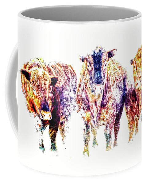 Bulls Coffee Mug featuring the photograph Three Amigos by Amanda Smith