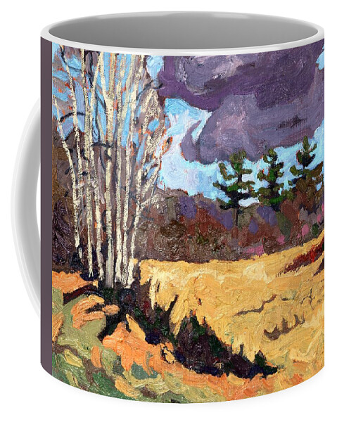 Spring Coffee Mug featuring the painting Three by Phil Chadwick