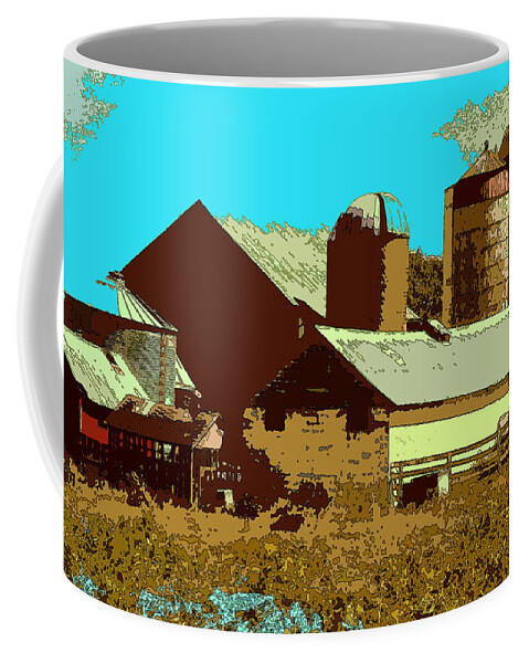Blue Skies Coffee Mug featuring the photograph Three Sentinels by James Rentz