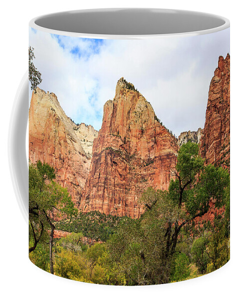 Zion National Park Coffee Mug featuring the photograph Three Sisters at Zion by Ben Graham