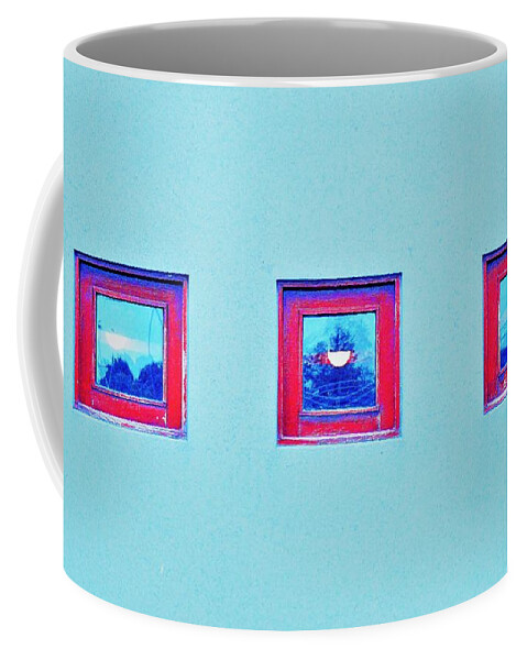 Windows Coffee Mug featuring the photograph Threes by Merle Grenz