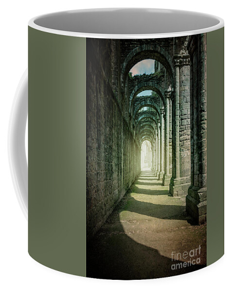 Kremsdorf Coffee Mug featuring the photograph Through The Colonnade by Evelina Kremsdorf