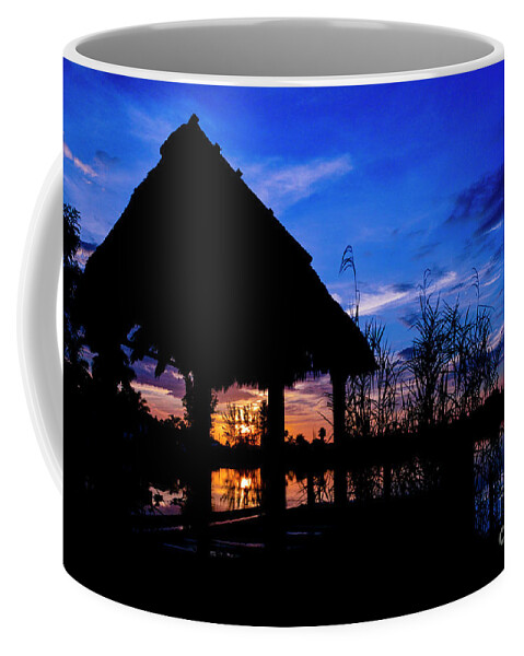 Morning Coffee Mug featuring the photograph Through the Tiki by Quinn Sedam