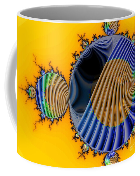 Julia Fractal Coffee Mug featuring the digital art Thru a Julia Lens by Ronald Bissett