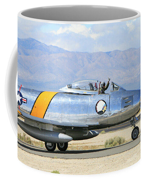 F-86 Coffee Mug featuring the photograph Thumbs Up by Shoal Hollingsworth
