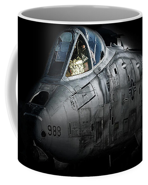 A10 Coffee Mug featuring the digital art Thunderbolt II by Airpower Art