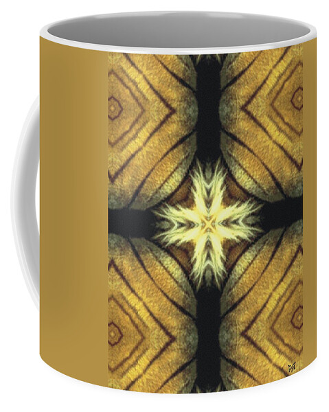 Digital Coffee Mug featuring the digital art Tiger Cross by Maria Watt
