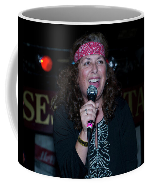  Coffee Mug featuring the photograph Tima sings Hungry Heart by Jeff Ross