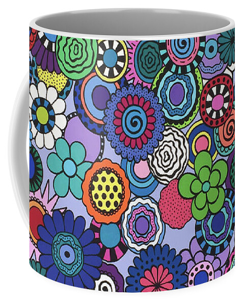 Flowers Coffee Mug featuring the painting Time to Bloom by Beth Ann Scott