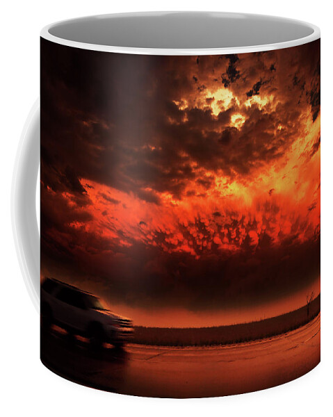 Riders Coffee Mug featuring the photograph Riders On The Storm by Brian Gustafson