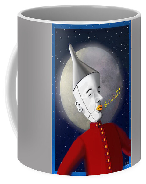 Tin Coffee Mug featuring the digital art Tin mans March by Douglas Day Jones