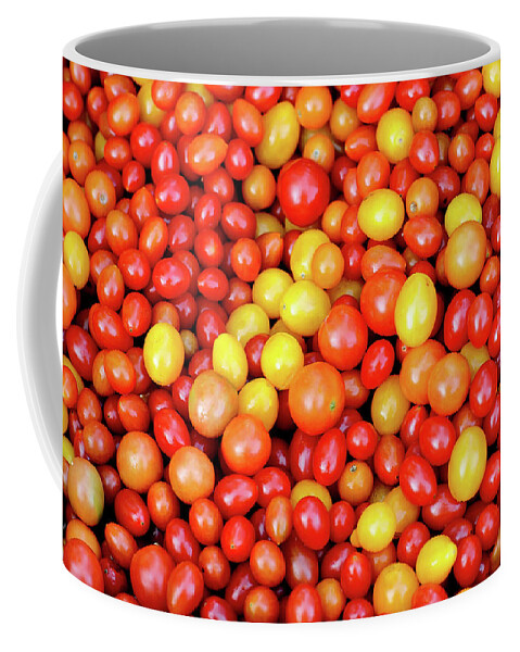 Tomatoes Coffee Mug featuring the photograph Tiny Tomatoes by Todd Klassy