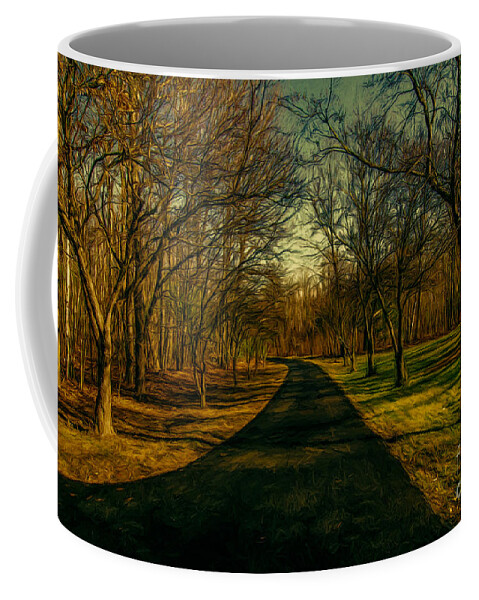 Woods Coffee Mug featuring the photograph To Grandmother's House by Mim White