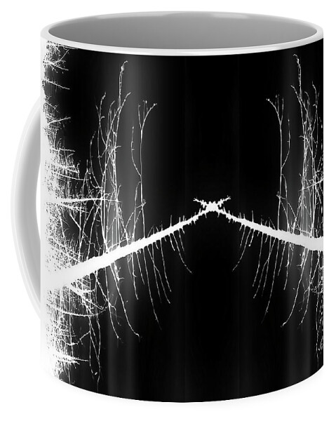 Digital Altered Photo Coffee Mug featuring the digital art To the Crossroads by Tim Richards