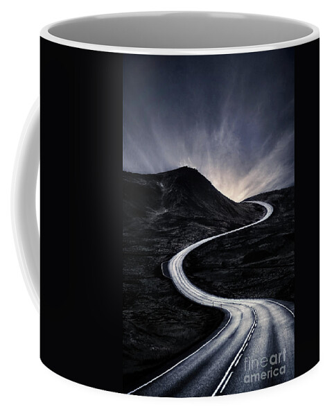 Kremsdorf Coffee Mug featuring the photograph To Where The Darkness Ends by Evelina Kremsdorf