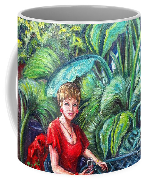 Female Coffee Mug featuring the painting To You by Beverly Boulet