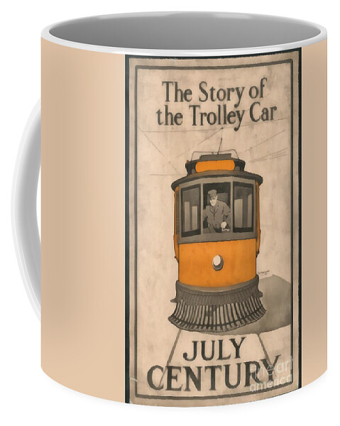 Painting Coffee Mug featuring the painting Tolley Car Vintage by Edward Fielding