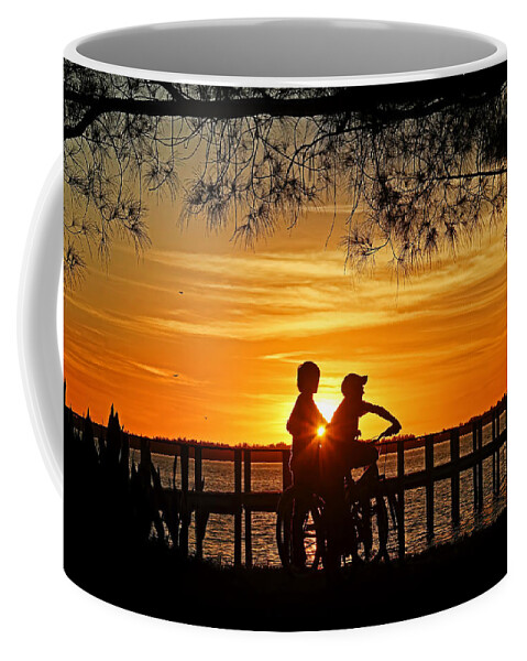 Tropical Sunset Coffee Mug featuring the photograph Tom and Huck by HH Photography of Florida