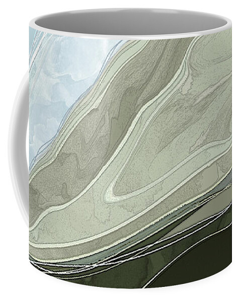 Abstract Coffee Mug featuring the digital art Tone Poem by Gina Harrison