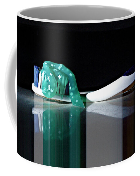 Tooth Coffee Mug featuring the photograph Toothbrush by Farol Tomson