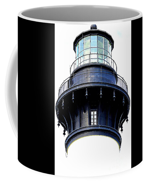 Art Coffee Mug featuring the photograph Top of The Lighthouse by Shelia Kempf