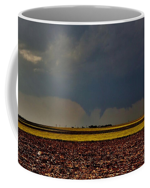 Tornado Coffee Mug featuring the photograph Tornadoes Across The Fields by Ed Sweeney