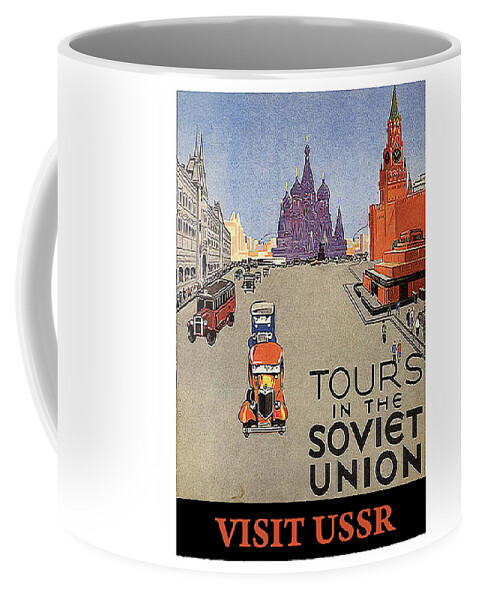 Tour Coffee Mug featuring the painting Tours in the Soviet Union by Long Shot