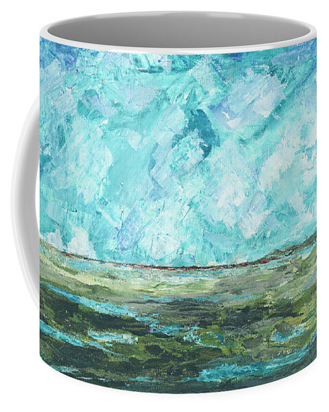 Island Coffee Mug featuring the painting Toward Pinckney Island by Kathryn Riley Parker